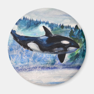 Orca Wildlife Magnet