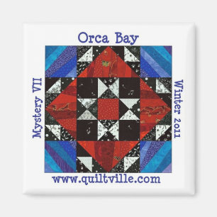 Orcafjärdgåta Quiltville Magnet