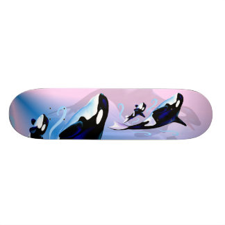 Orcamamma och babySkateboard Mini Skateboard Bräda 18,5 Cm