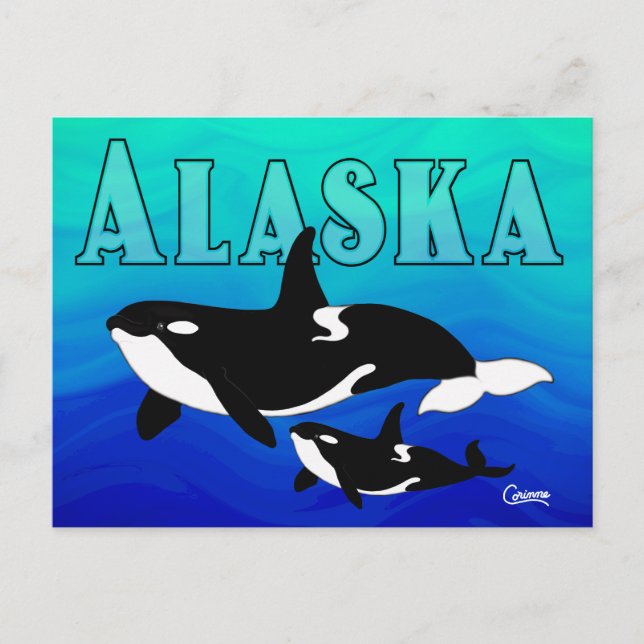 Orcas, Alaska - vykort (Framsida)