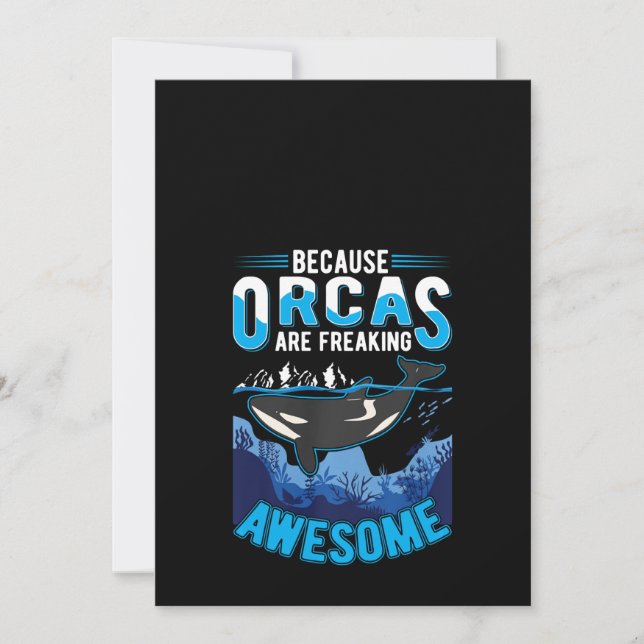 Orcas befriar Fantastisk valsskiva Inbjudningar (Framsida)