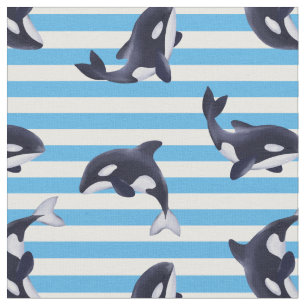 Orcas/blåttrandar Tyg