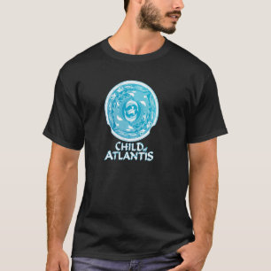 Orcas dolphins sea sköldpadda Atlantis Symbol Pul T Shirt