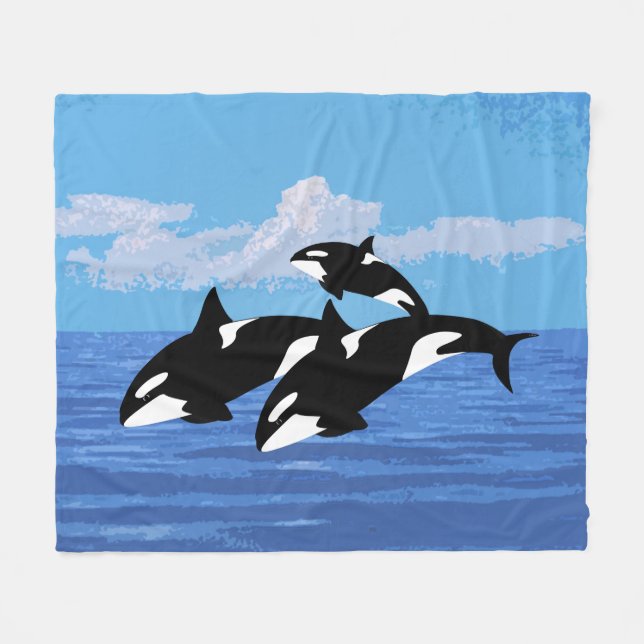 Orcas Fleece Blanket (Framsidan (Horisontell))