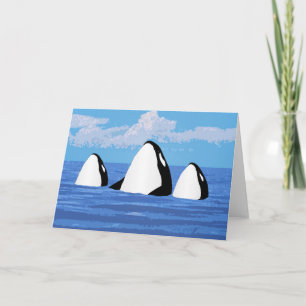 Orcas-hälsningskort Kort