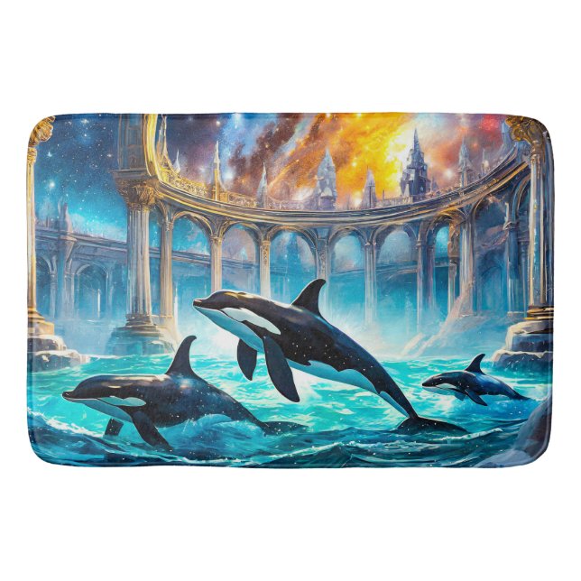 Orcas i Galaxy Castle Design by Rich AMeN Gill Badrumsmatta (Framsidan)