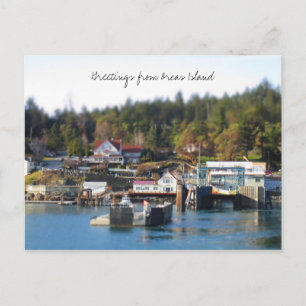 Orcas Island hälsning Vykort