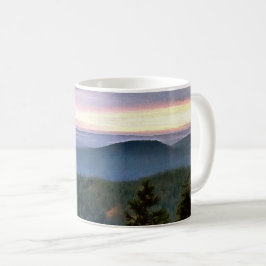 Orcas Island Sunset vid berget Kaffemugg