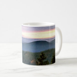 Orcas Island Sunset vid berget Kaffemugg