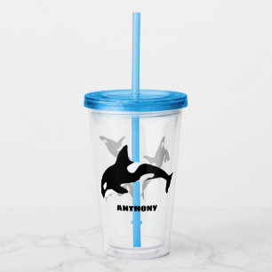 Orcas Killer Whales Personlig Travel Kopp Take Away Mugg