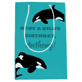 Orcas Killer Whales Teal Blue Personlig