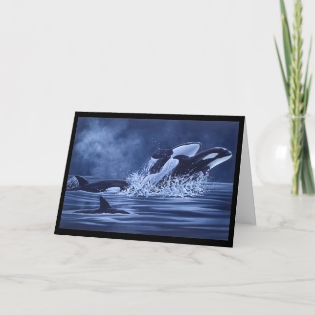 Orcas på springan kort (Framsida)