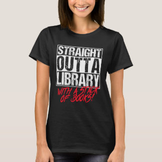 Orcas Raka Outta Bibliotek Bok T Shirt