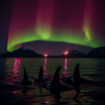Orcas Simma i Lila Aurora - Killer Whale