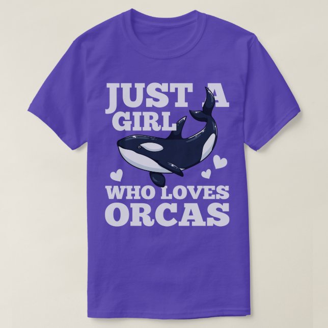 Orcas Whale Orca Älskare T Shirt (Design framsida)