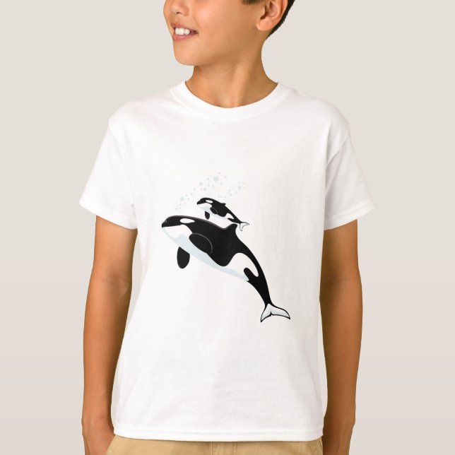 Orcaspäckhuggare Tee Shirt (Framsida)