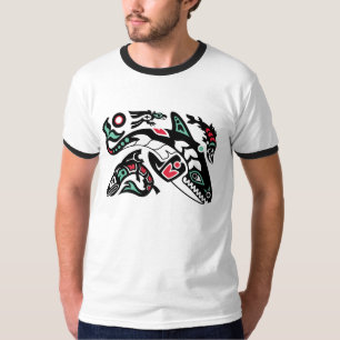 Orcaspäckhuggarejakt - grafisk Haida-stil T Shirt