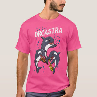 Orcastra Funny Orca Whale Orchestra Players T Shirt