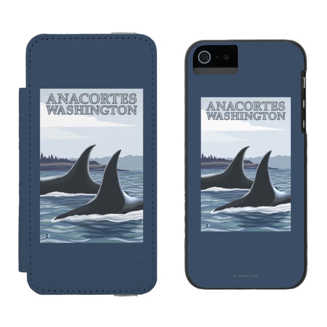 Orcaval #1 - Anacortes, Washington Incipio iPhone Wallet Skal (Sida vid Sida)