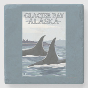 Orcaval #1 - glaciärfjärd, Alaska Underlägg Sten