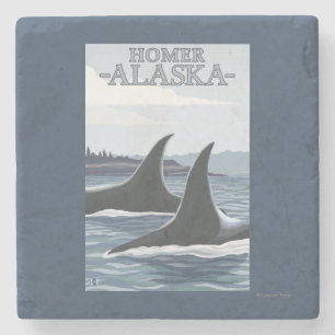 Orcaval #1 - Homer, Alaska Underlägg Sten