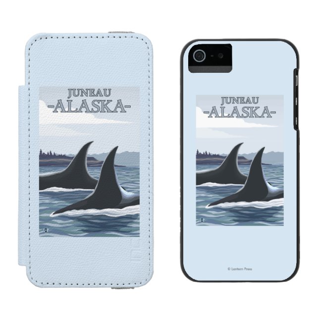Orcaval #1 - Juneau, Alaska Incipio iPhone Wallet Skal (Sida vid Sida)