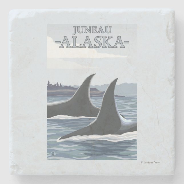 Orcaval #1 - Juneau, Alaska Stenunderlägg (Framsidan)