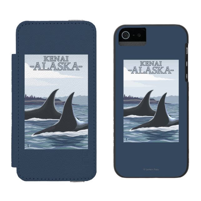 Orcaval #1 - Kenai, Alaska Incipio iPhone Wallet Skal (Sida vid Sida)