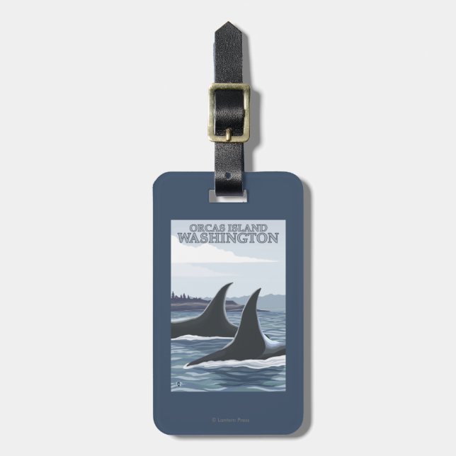 Orcaval #1 - Orcas ö, Washington Bagagebricka (Vertikal Framsida)