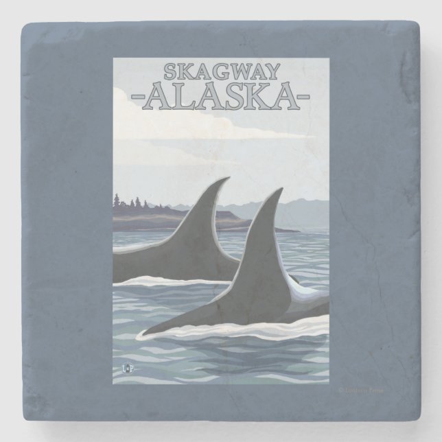 Orcaval #1 - Skagway, Alaska Stenunderlägg (Framsidan)