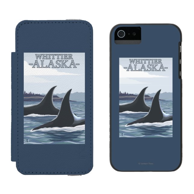 Orcaval #1 - Whittier, Alaska Incipio iPhone Wallet Skal (Sida vid Sida)