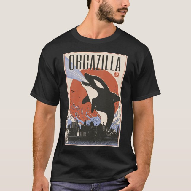 Orcazilla Asia Whale T Shirt (Framsida)