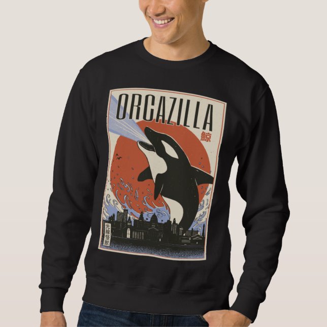Orcazilla Asiavallhajar Lång Ärmad Tröja (Framsida)