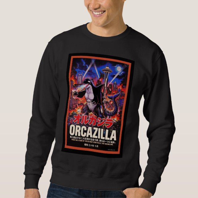 Orcazilla Filmplansch Lång Ärmad Tröja (Framsida)