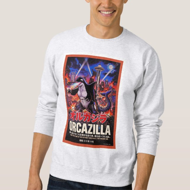 Orcazilla Lång Ärmad Tröja (Framsida)