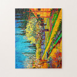 Orchard Borderade av Cypresses Vincent Van Gogh Pussel