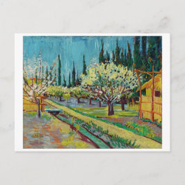 "ORCHARD BY CYPRESSES" AV VINCENT VAN GOGH VYKORT
