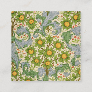 Orchard Dearle 1899 av William Morris Fyrkantigt Visitkort