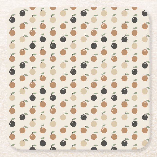 Orchard Hours Coasters Underlägg Papper Kvadrat (Framsidan)