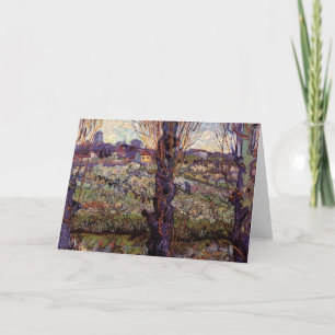 Orchard i Blommar, Arles av Vincent van Gogh Kort