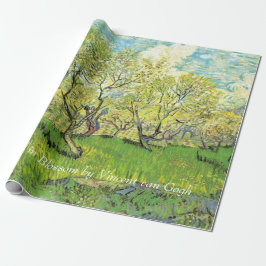 Orchard i Blommar av Van Gogh. blommigt av vintage Presentpapper
