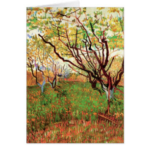 Orchard i Blommar av Vincent van Gogh Hälsningskort