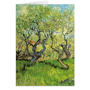 Orchard i Blommar av Vincent van Gogh Hälsningskort