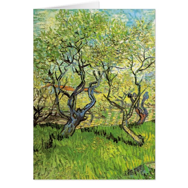 Orchard i Blommar av Vincent van Gogh Hälsningskort (Framsidan)