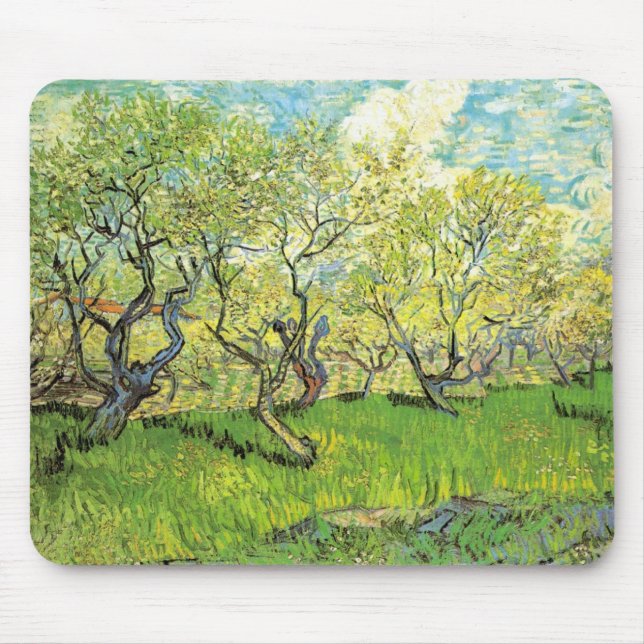 Orchard i Blommar av Vincent van Gogh Musmatta (Framsidan)