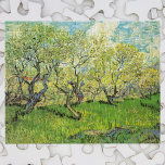 Orchard i Blommar av Vincent van Gogh Pussel<br><div class="desc">Blommar av Vincent van Gogh är en vintage bra konst post impressionism landskapsmålning i blommigt. En jordbruksscen med träd i en grönt gräsmattskugga med blommor i vår. Om konstnären: Vincent Willem van Gogh (1853-1890) var en av de mest berömd Post impressionist-målarna under sin tid. Hans arbete var mycket anmärkningsvärt för...</div>