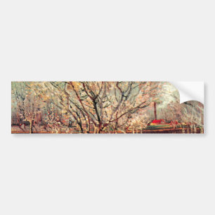 Orchard i Blommar, Plum Träd av Vincent van Gogh Bildekal