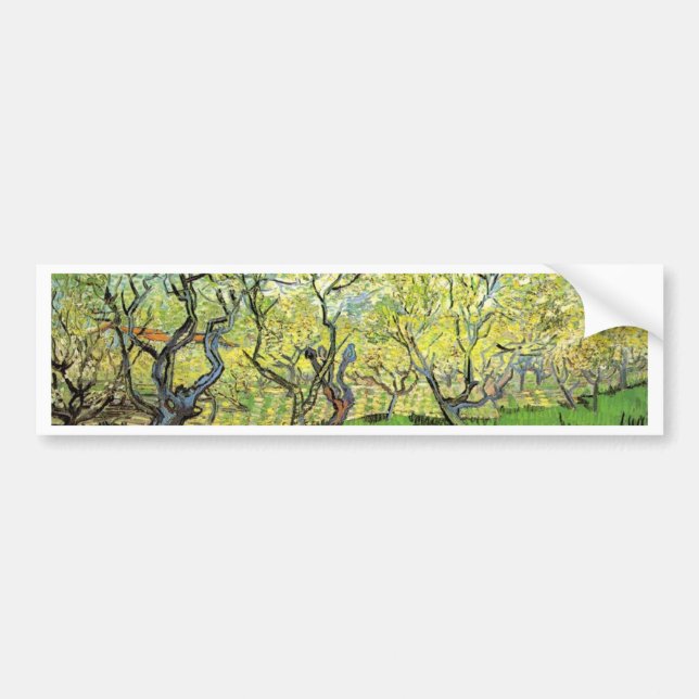 Orchard i Blommar Vincent van Gogh Bildekal (Framsidan)