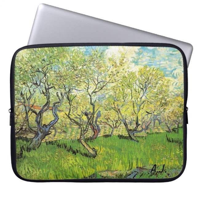 Orchard i Blommar Vincent van Gogh Laptop Sleeve (Framsidan)