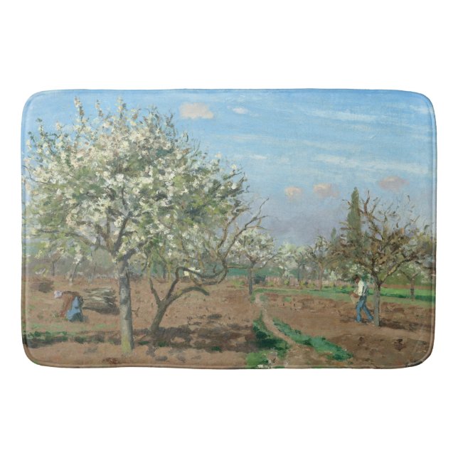 Orchard i Bloom, Louveciennes Camille Pissarro Badrumsmatta (Framsidan)
